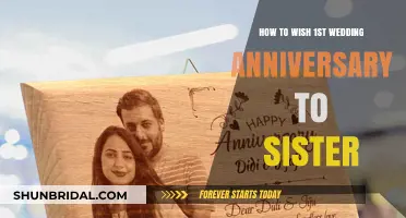 Heartfelt Ways to Celebrate Your Sister's First Wedding Anniversary