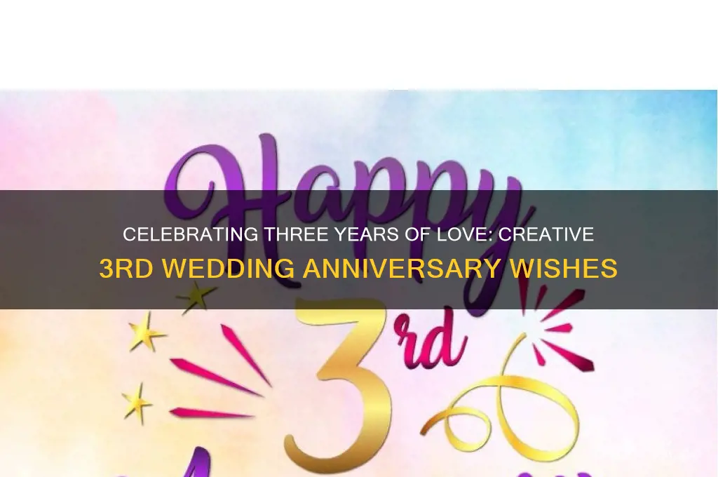 how to wish 3rd wedding anniversary