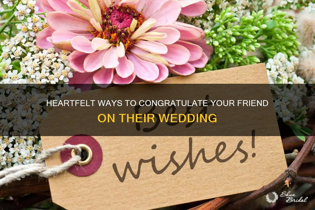 how to wish a friend on wedding