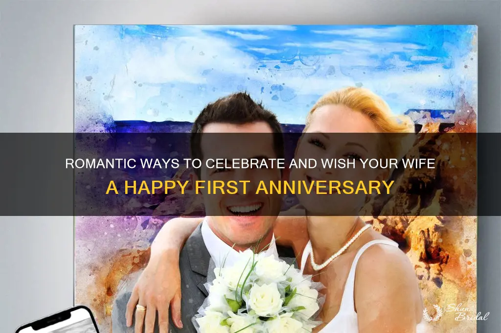 how to wish first wedding anniversary to wife
