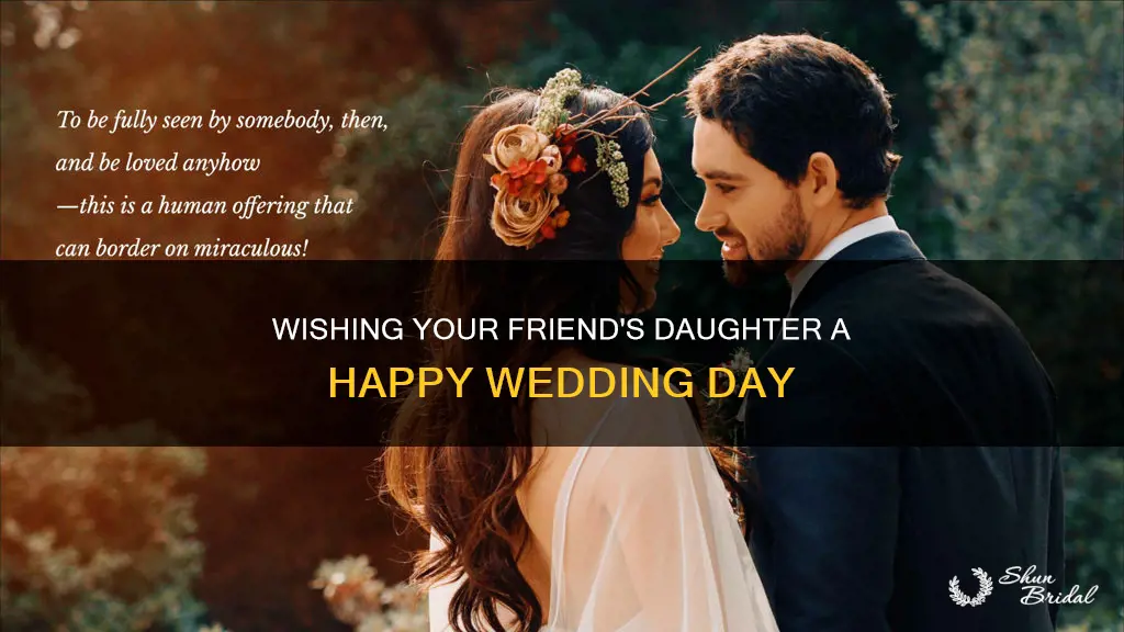 how to wish friend daughter wedding