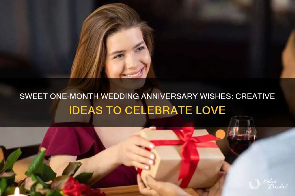how to wish one month wedding anniversary