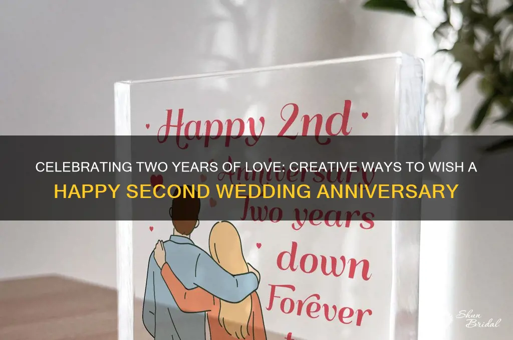 how to wish second wedding anniversary