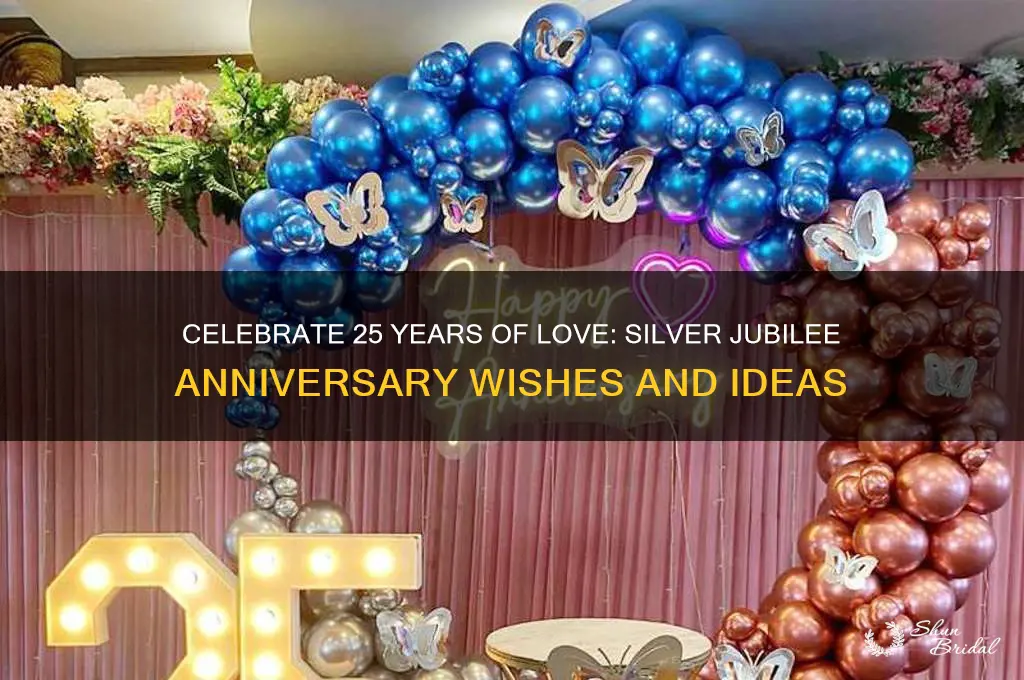 how to wish silver jubilee wedding anniversary