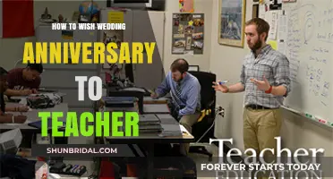 Heartfelt Ways to Celebrate Your Teacher's Wedding Anniversary