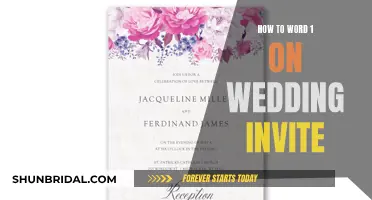 Wording Etiquette for Wedding Invites: The Solo Guest