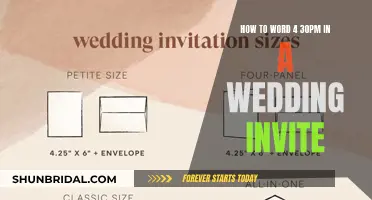 Wording Your Wedding: 4:30 PM Invitation Etiquette