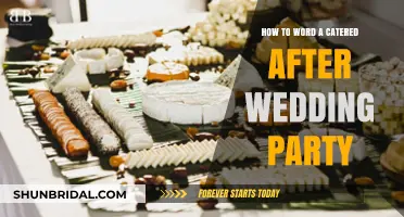 Elegant Wording Tips for Your Catered Post-Wedding Celebration