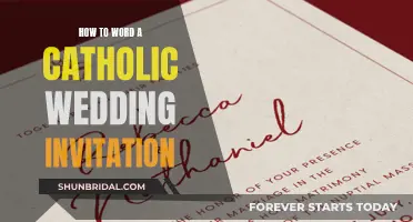 Wording Your Catholic Wedding Invitation: Etiquette and Examples