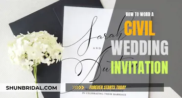 Wording Your Civil Wedding Invitation: Etiquette and Examples