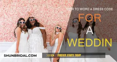 Guide to Wording Wedding Dress Codes for Guests