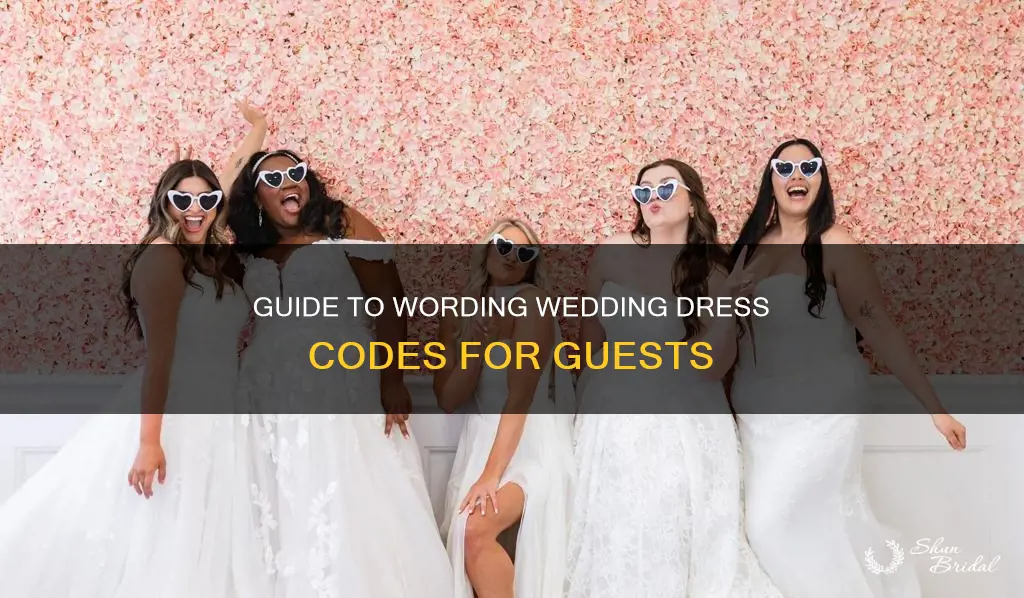 how to word a dress code for a wedding