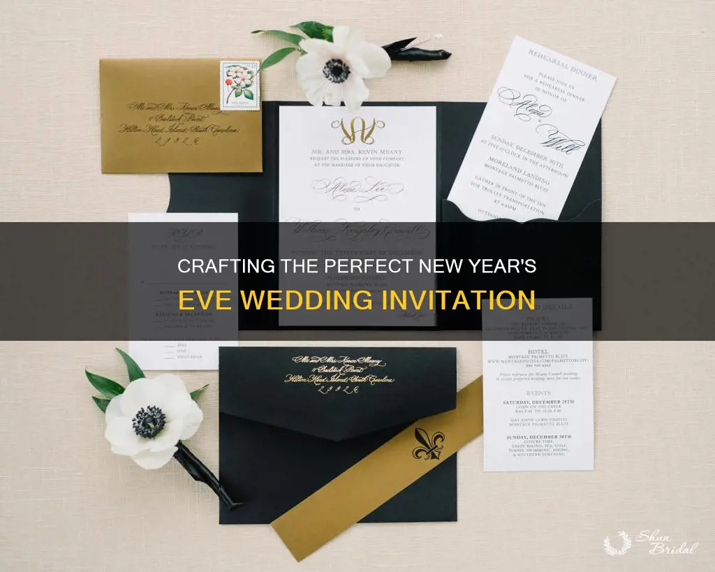 how to word a new years eve wedding invitation