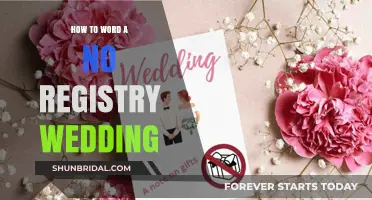 Etiquette Guide: Wording No-Registry Wedding Invites