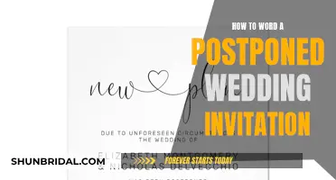 Rescheduling Your Wedding: Crafting the Perfect Postponed Invitation