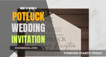 Crafting Potluck Wedding Invites: Key Wording Tips