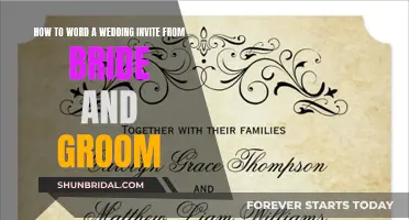 Wording Wedding Invites: Etiquette Guide for Bride and Groom