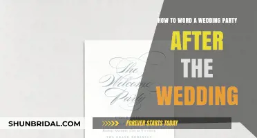 Post-Wedding Party Planning: Crafting the Perfect Invitation Wording