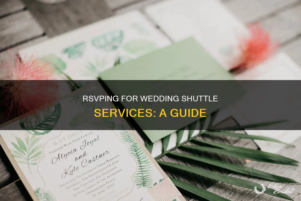 how to word a wedding shuttle rsvp