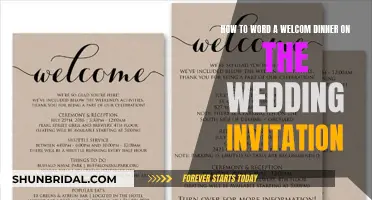 Welcoming Words: Crafting the Perfect Wedding Dinner Invitation