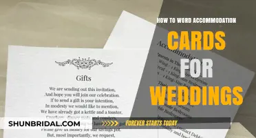 Crafting Perfect Wedding Accommodation Cards: Tips for Clear and Elegant Wording