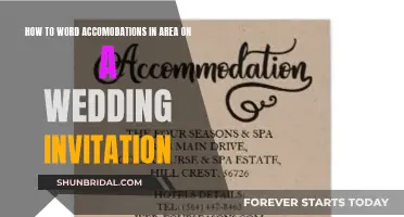 Guide to Wording Wedding Invitation Accommodation Details Perfectly