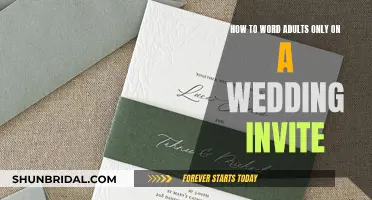 Guide to Wording 'Adults-Only' on Your Wedding Invites