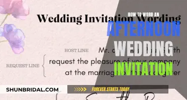 Wording Your Wedding: Afternoon Edition