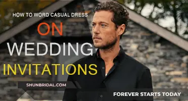 Guide to Wording "Casual Dress" on Wedding Invites