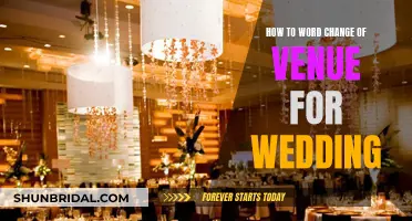 Announcing Your Wedding Venue Change with Style