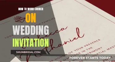 Guide to Wording Your Wedding Invitation for Church Ceremony