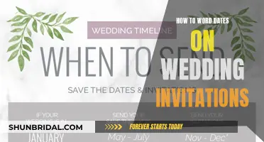 Wording Dates on Wedding Invites: A Simple Guide for Couples