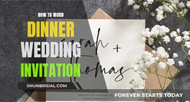 Crafting the Perfect Dinner Wedding Invitation Wording