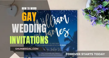 Wording Wedding Invites: Gay Marriage Edition