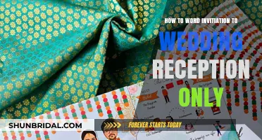 Crafting Wedding Reception Invitation Wording