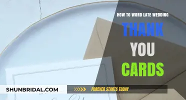 Graceful Ways to Word Late Wedding Thank You Cards with Ease