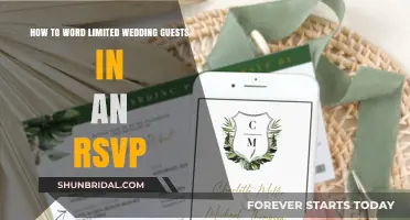 Crafting a Polite RSVP for Limited Wedding Guest Attendance