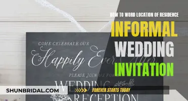 Informal Wedding Invitation Etiquette: Location, Wording, and More