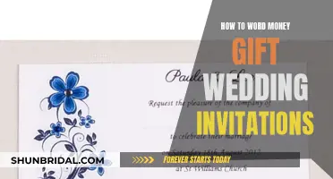 Wording Money Gifts for Wedding Invites: Etiquette Guide