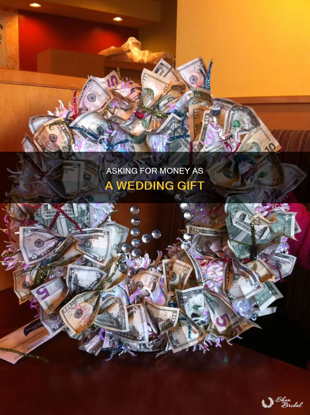 how to word money wedding registry