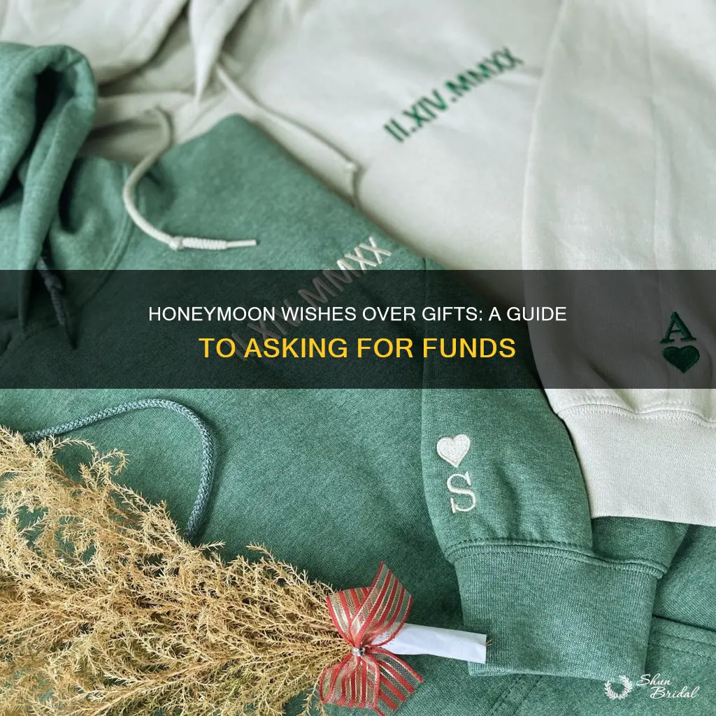 how to word no gifts honeymoon money instead for shower
