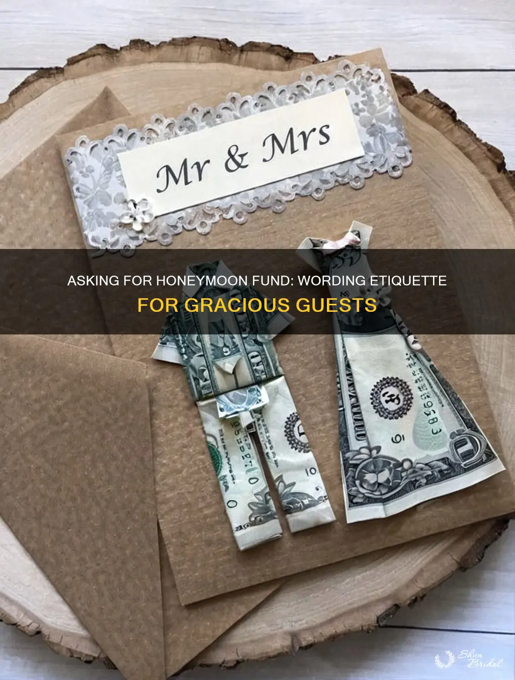 how to word no gifts honeymoon money instead