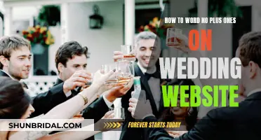 Crafting a Wedding Website: No Plus Ones, Please