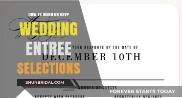 RSVP Etiquette: Selecting Wedding Entrees