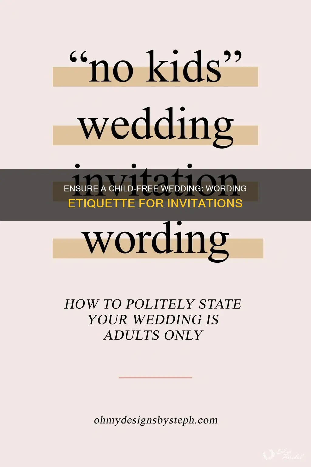 how to word only named kids invited to wedding