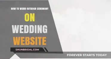 Crafting the Perfect Outdoor Ceremony Description for Your Wedding Website
