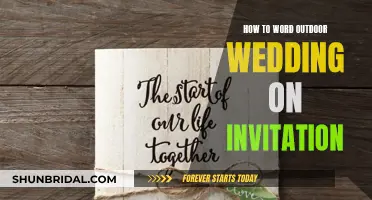 Wording Your Outdoor Wedding Invitation: A Guide