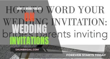 Wording Wedding Invites: Addressing Parents Properly