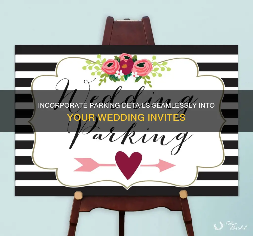 how to word parking information on wedding invitation