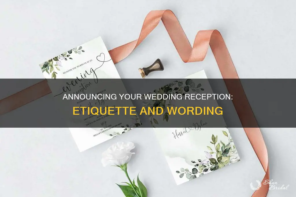 how to word program of later wedding reception